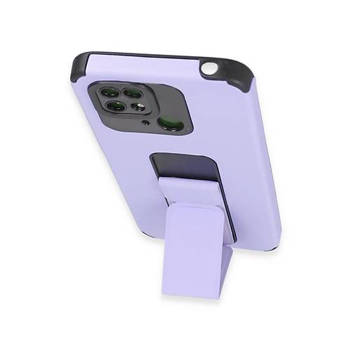 Redmi 10C K�l�f Mega Standl� Silikon - Lila
