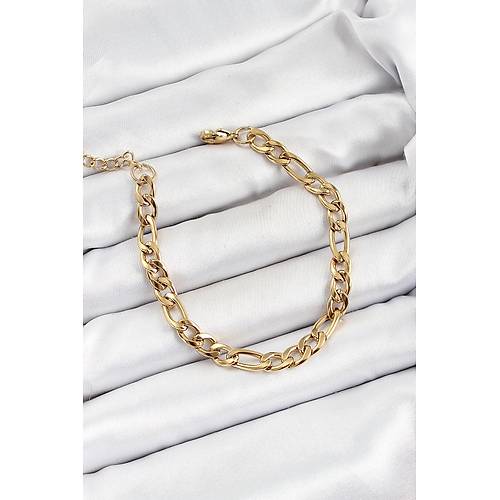 316L �elik Gold Renk Zincir Erkek Bileklik