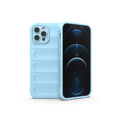 iPhone 12 Pro K�l�f Optimum Silikon - Sky Blue