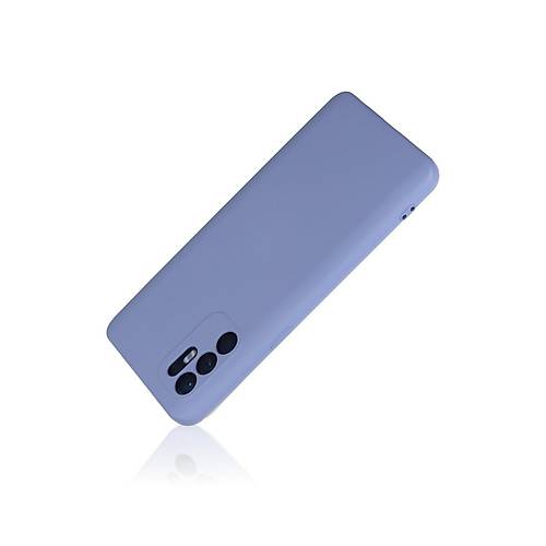 Reno 6 K�l�f Nano i�i Kadife Silikon - Lila