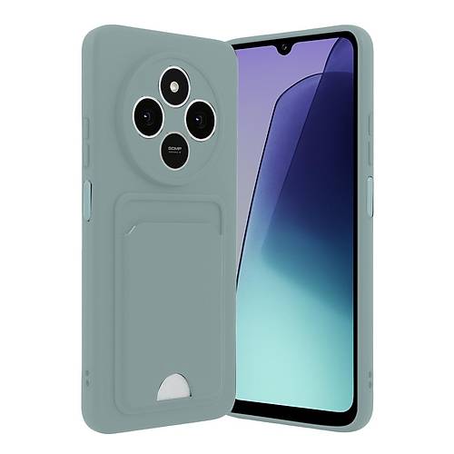 Redmi 14C Kelvin Kartvizitli Silikon - A��k Ye�il