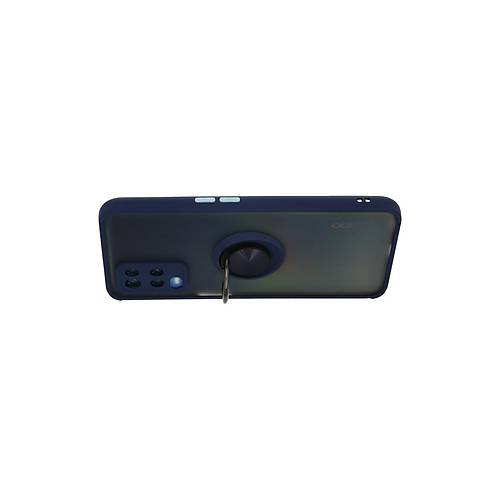 A54 4G K�l�f Montreal Y�z�kl� Silikon Kapak - Lacivert