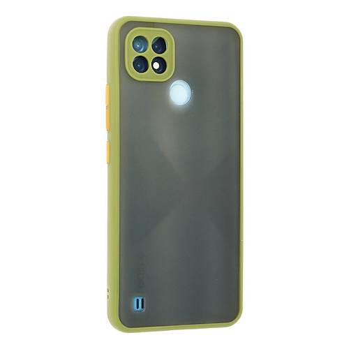 Realme C21 K�l�f Montreal Silikon Kapak - A��k Ye�il