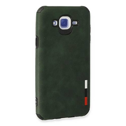 Galaxy J7 K�l�f Loop Deri Silikon - Ye�il