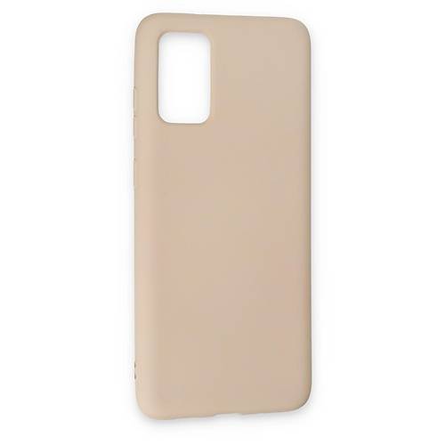 Galaxy S20 K�l�f Nano i�i Kadife Silikon - Pudra