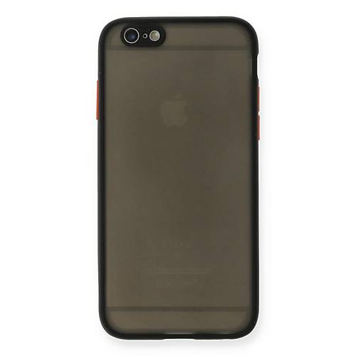 iPhone 6 K�l�f Montreal Silikon Kapak - Siyah