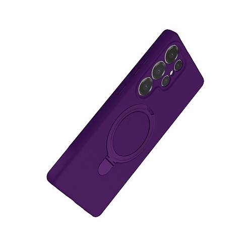 Galaxy S24 Ultra Regal Magsafe Standl� Kapak - Derin Mor
