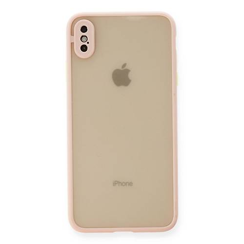iPhone X K�l�f Montreal Silikon Kapak - Pembe