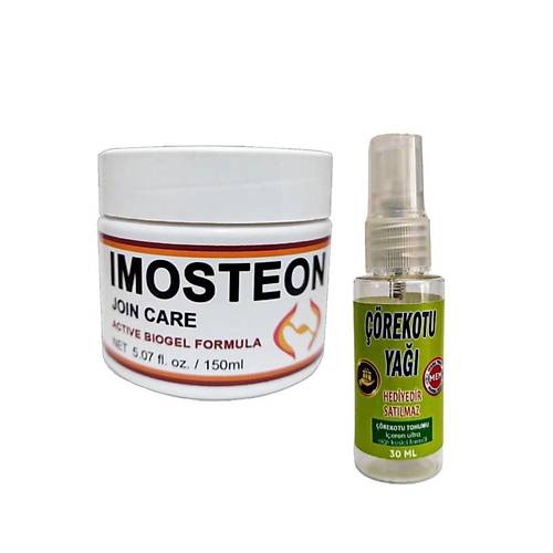Imosteon Rahatlat�c� Masaj ve Bak�m Kremi 150 ml X 2 ad+��rek Otu Ya�� ile 30 ml