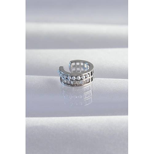 Pirin� G�m�� Renk �ncili Baget Ta�l� Earcuff K�pe