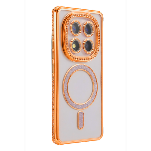 Redmi Note 15 Pro 5G Joke Simli Magneticsafe K�l�f - Turuncu