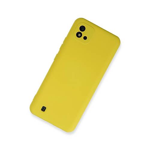 Realme C11 2021 K�l�f Nano i�i Kadife Silikon - Sar�