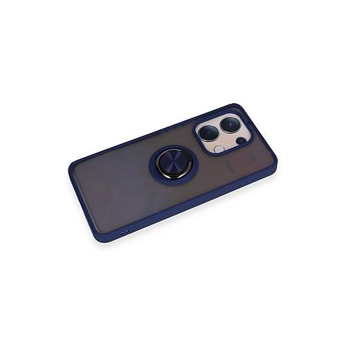 Redmi Note 13 4G K�l�f Montreal Y�z�kl� Silikon Kapak - Lacivert