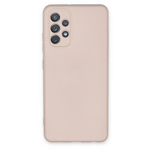 Galaxy A72 K�l�f Nano i�i Kadife Silikon - Pudra