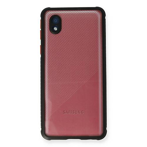 Galaxy A01 Core K�l�f Miami �effaf Silikon - Siyah
