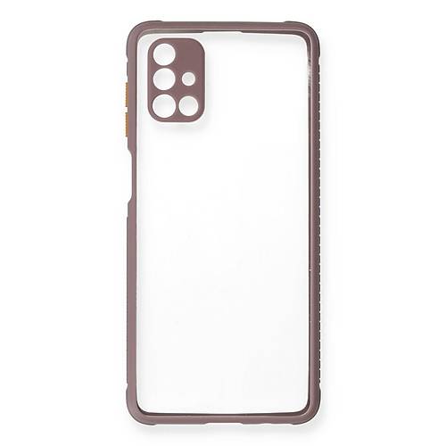 Galaxy M51 K�l�f Miami �effaf Silikon - A��k Mor