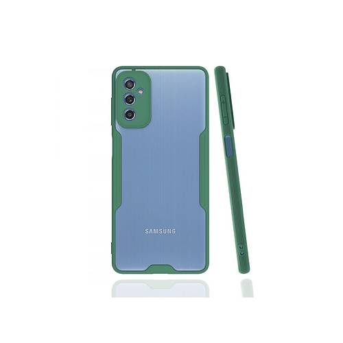 Galaxy M52 5G K�l�f Platin Silikon - Ye�il