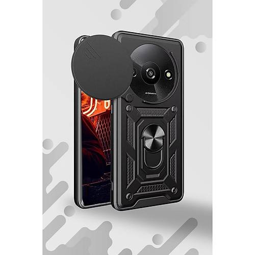 Redmi A3 4G K�l�f Pars Lens Y�z�kl� Silikon - Lacivert