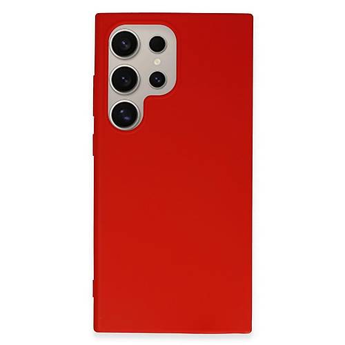 Galaxy S24 Ultra K�l�f First Silikon - K�rm�z�