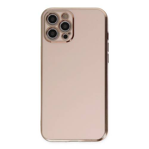 iPhone 12 Pro K�l�f Volet Silikon - Pembe