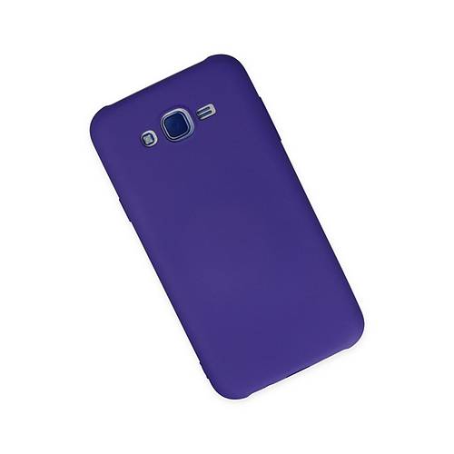 Galaxy J7 K�l�f Nano i�i Kadife Silikon - Mor