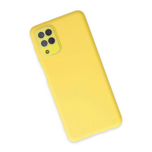 Galaxy A22 K�l�f Lansman Glass Kapak - Sar�