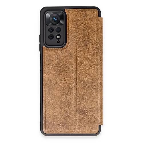 Redmi Note 12 Pro 4G K�l�f Flip Cover - Taba