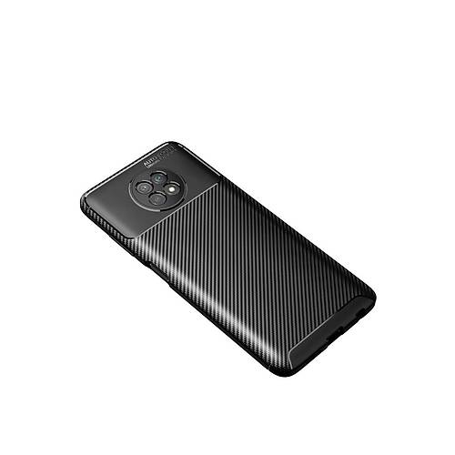 Redmi Note 9 5G K�l�f Auto Focus Karbon Kapak - Siyah