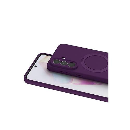 Galaxy A57 5G Regal Magsafe Standl� Kapak - Derin Mor