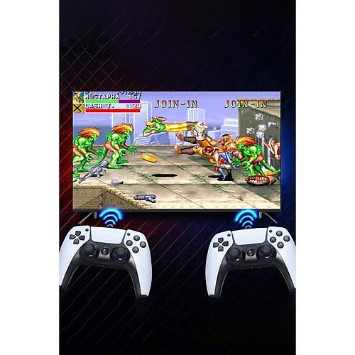 Y5 64GB Android Dual Pad 4K Game Stick - Beyaz