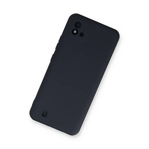 Realme C11 2021 K�l�f Nano i�i Kadife Silikon - Lacivert