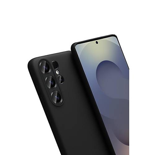 Galaxy S26 Ultra Nano i�i Kadife Silikon - Siyah
