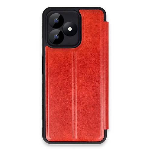 Realme Note 50 4G K�l�f Flip Cover - K�rm�z�