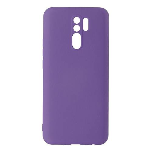 Redmi 9 K�l�f Nano i�i Kadife Silikon - Mor