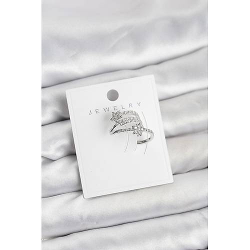 G�m�� Renk Zirkon Ta�l� Y�ld�z Model K�k�rdak Earcuff K�pe