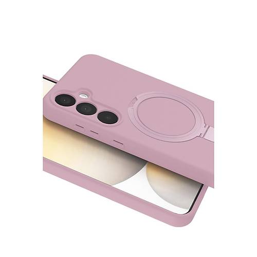 Galaxy A55 5G Regal Magsafe Standl� Kapak - A��k Pembe