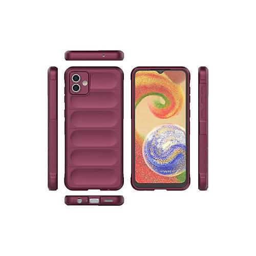 Galaxy A04E K�l�f Optimum Silikon - Bordo