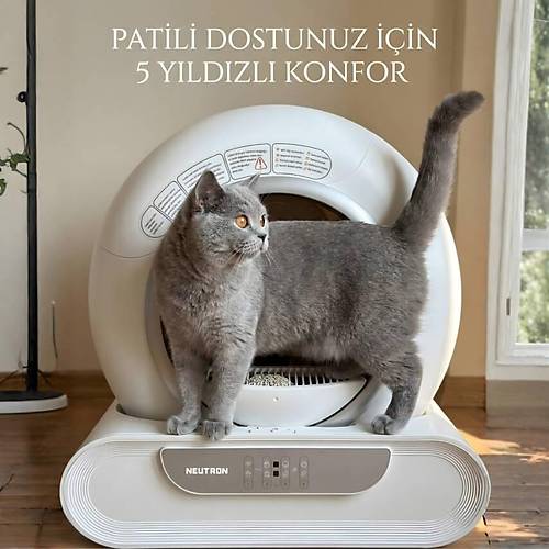 NTL-PW-65BW Yeni Nesil Ak�ll� Kedi Tuvaleti, Otomatik Kedi Tuvaleti