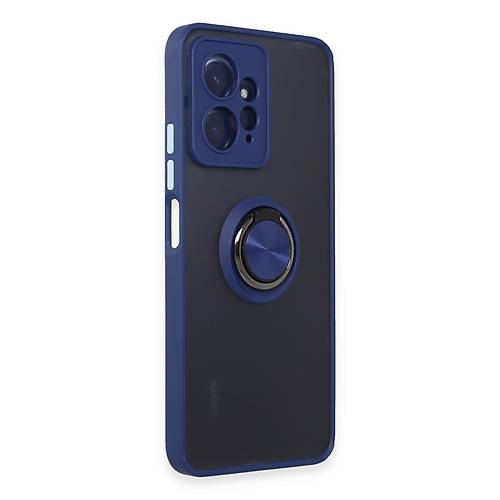 Redmi Note 12 4G K�l�f Montreal Y�z�kl� Silikon Kapak - Lacivert