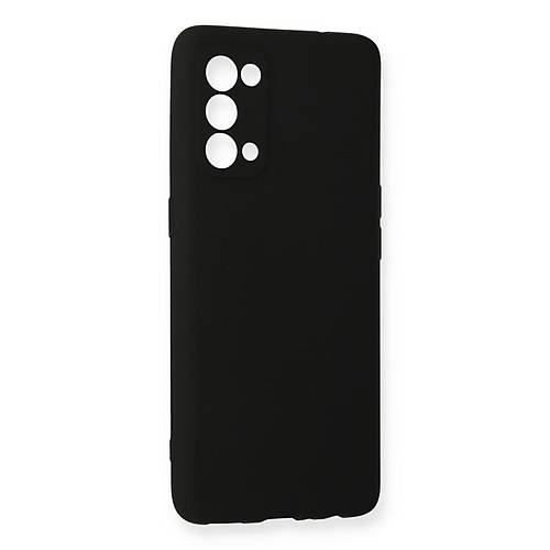Reno 5 Pro K�l�f First Silikon - Siyah