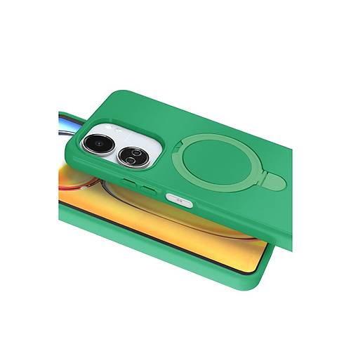 Redmi 13C Regal Magsafe Standl� Kapak - Ye�il