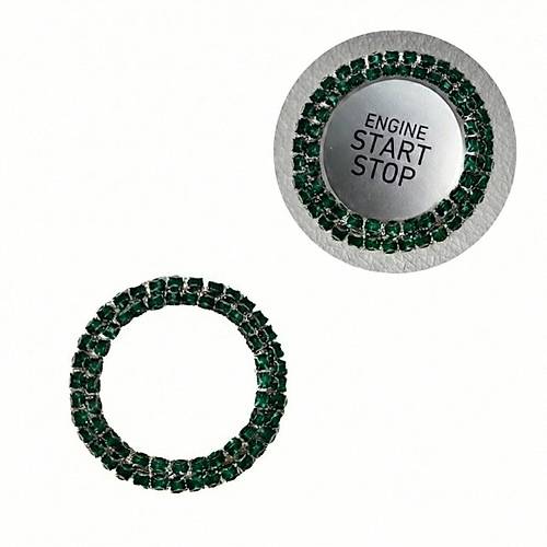 Kristal Ta�l� Start Stop D��me Halkas� Ye�il