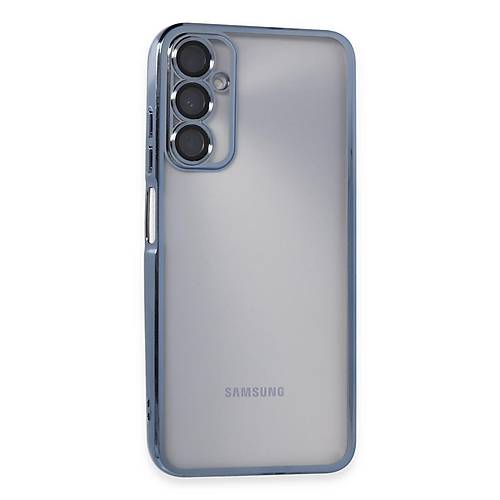Galaxy A05S K�l�f Razer Lensli Silikon - A��k Mavi