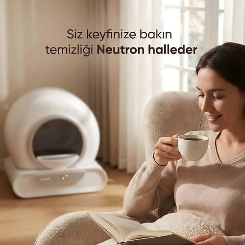 NTL-PW-65BW Yeni Nesil Ak�ll� Kedi Tuvaleti, Otomatik Kedi Tuvaleti