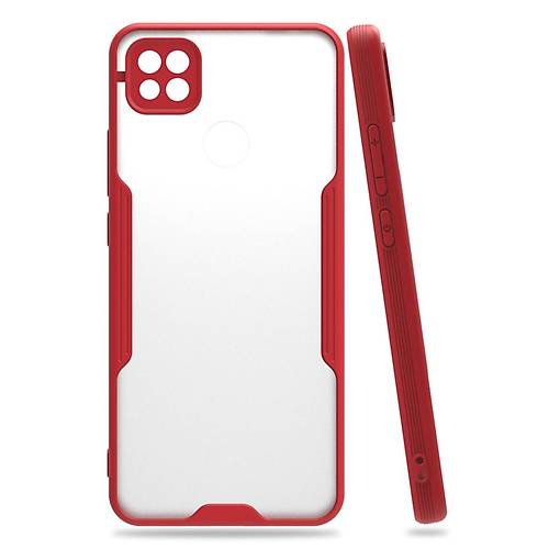 Redmi 9C K�l�f Platin Silikon - K�rm�z�