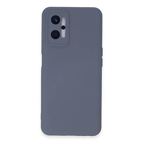 Realme 9i 4G K�l�f Nano i�i Kadife Silikon - Gri