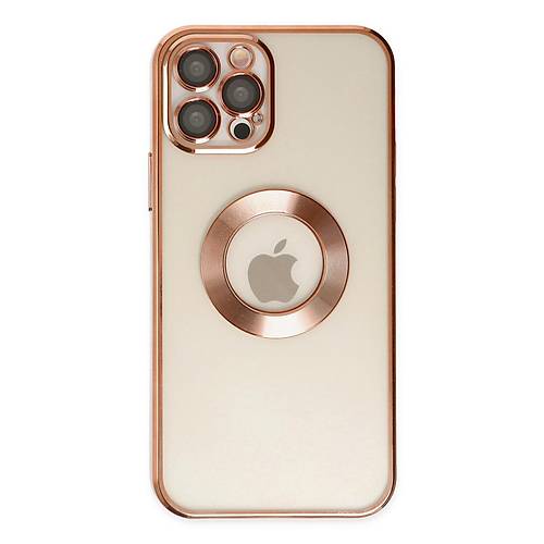 iPhone 12 Pro K�l�f Slot Silikon - Rose Gold