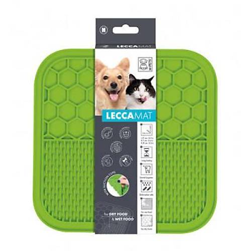 Lecca Kedi ve K�pekler ��in Yava� Beslenme �d�l Mat� Medium Ye�il 21x21 Cm