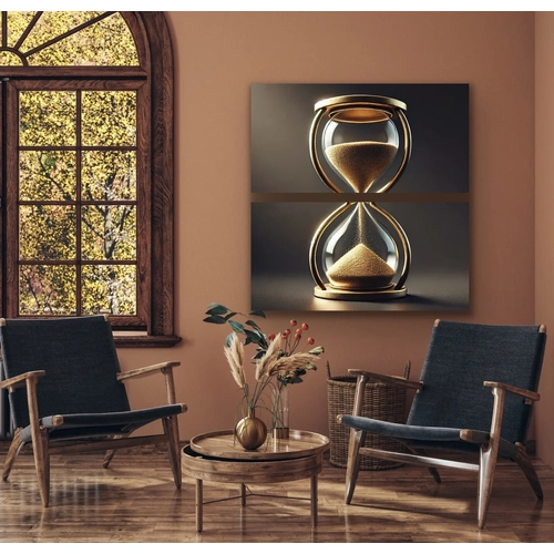 2li Kum Saati Kanvas Tablo 60x120cm x2