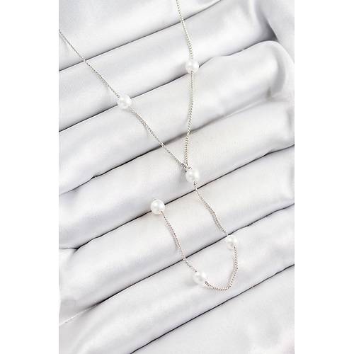 Pirin� �nci Fig�rl� Y Model G�m�� Renk Kad�n Kolye